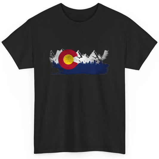 Vintage Colorado State Flag Rocky Mountain National Park Classic Unisex T-Shirt