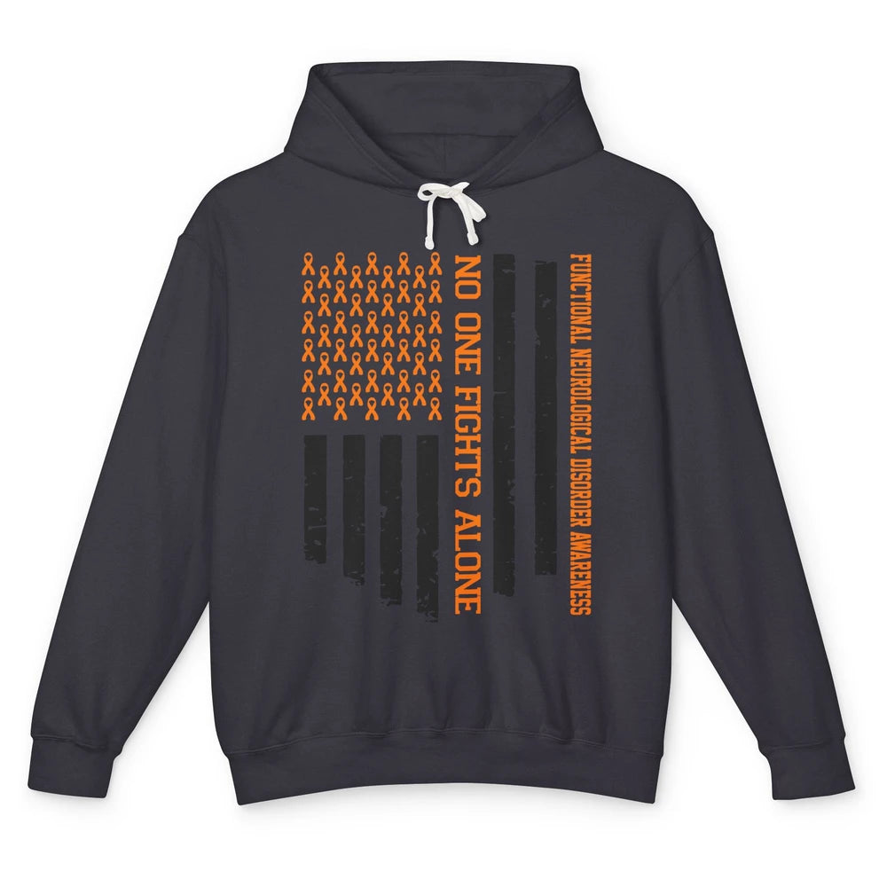 Functional Neurological Disorder Ribbon No One Fight Alone Unisex Lightweight Hoodie