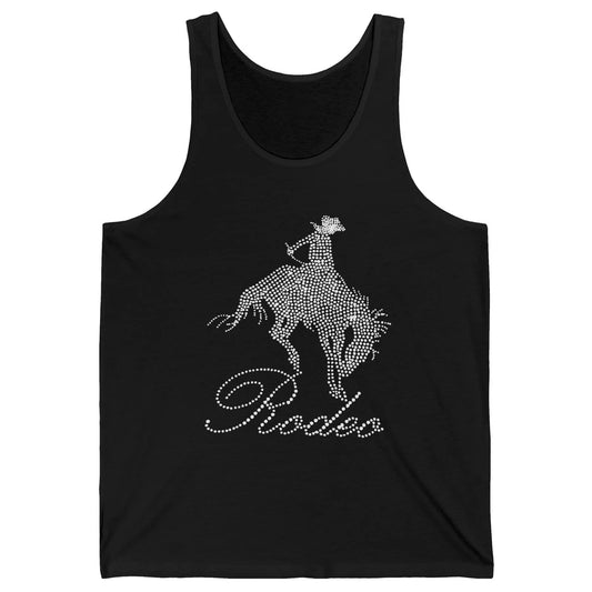 Western Cowgirl Bling Rhinestone Country Cowboy Riding Horse Unisex Jersey Tank