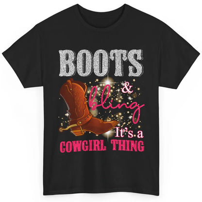 Western Country Cowgirl Thing Boots Bling Women Rodeo Cowboy Classic Unisex T-Shirt