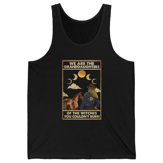 We're The Granddaughters Of Witches Western Cowgirl Horse Unisex Jersey Tank