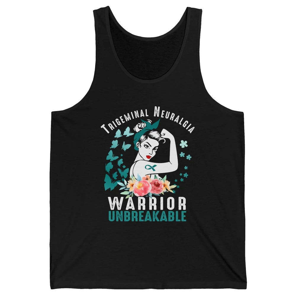 Trigeminal Neuralgia Warrior Unbreakable Strong Woman Unisex Jersey Tank