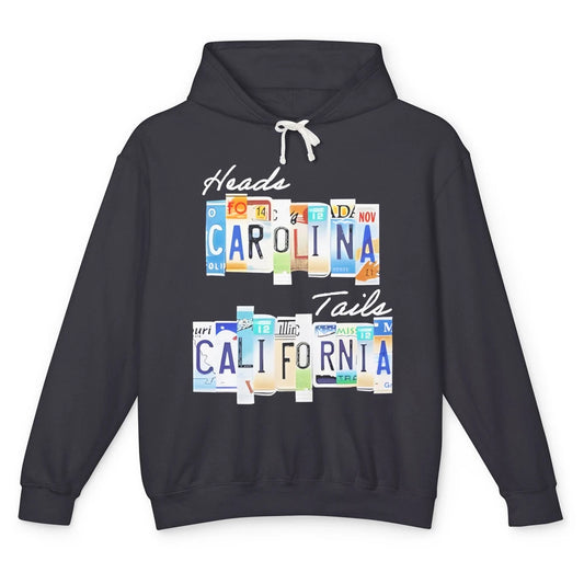 Heads Carolina Tail California Beach Paradise Western Summer Unisex Lightweight Hoodie