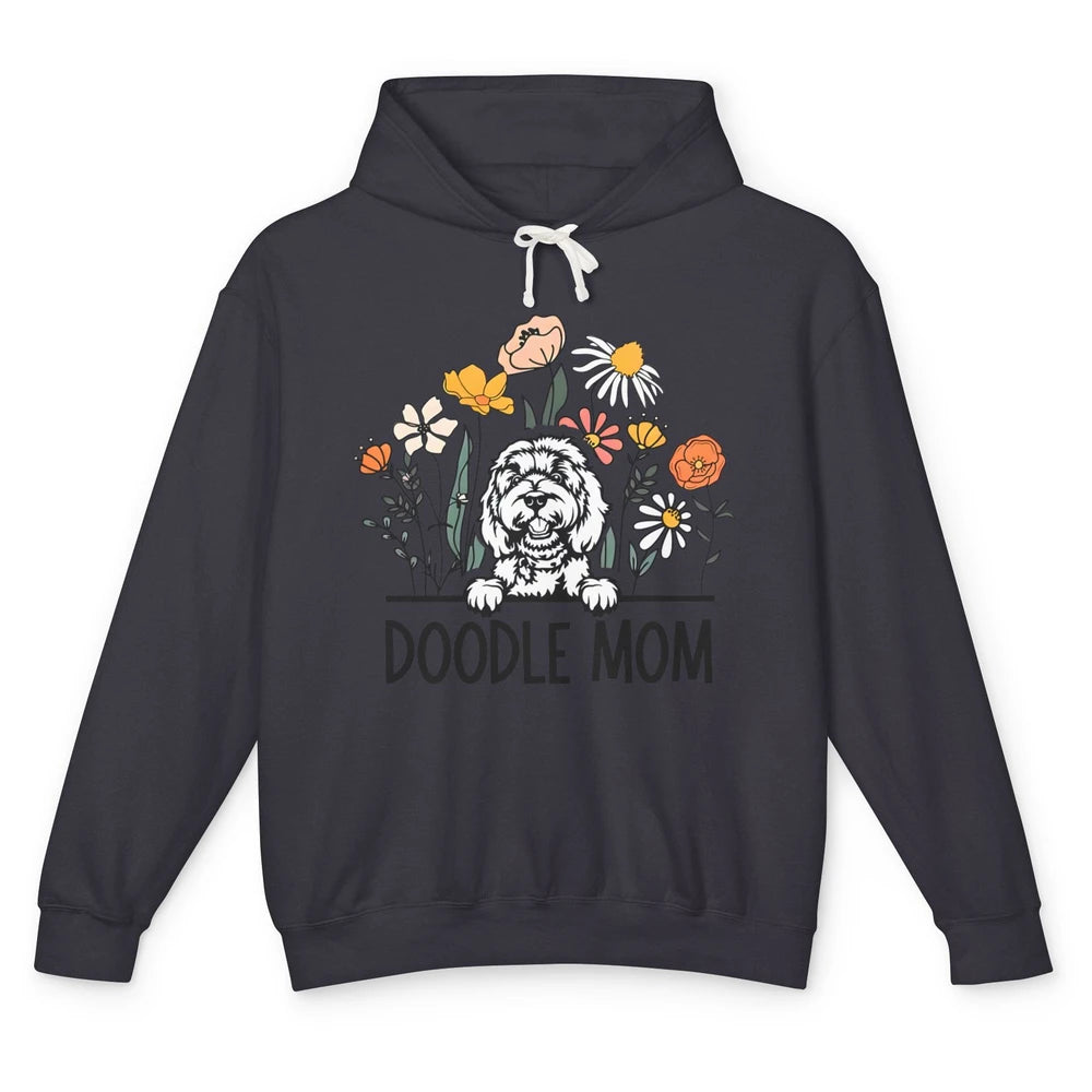 Doodle Mom Wildflowers Golden Doodle Mama Mother's Day Gift Unisex Lightweight Hoodie