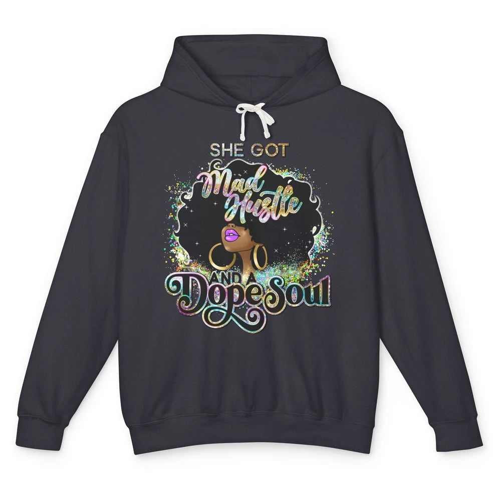 Black Girl She Got A Dope Soul Afro Women Christian Belief Unisex Lightweight Hoodie