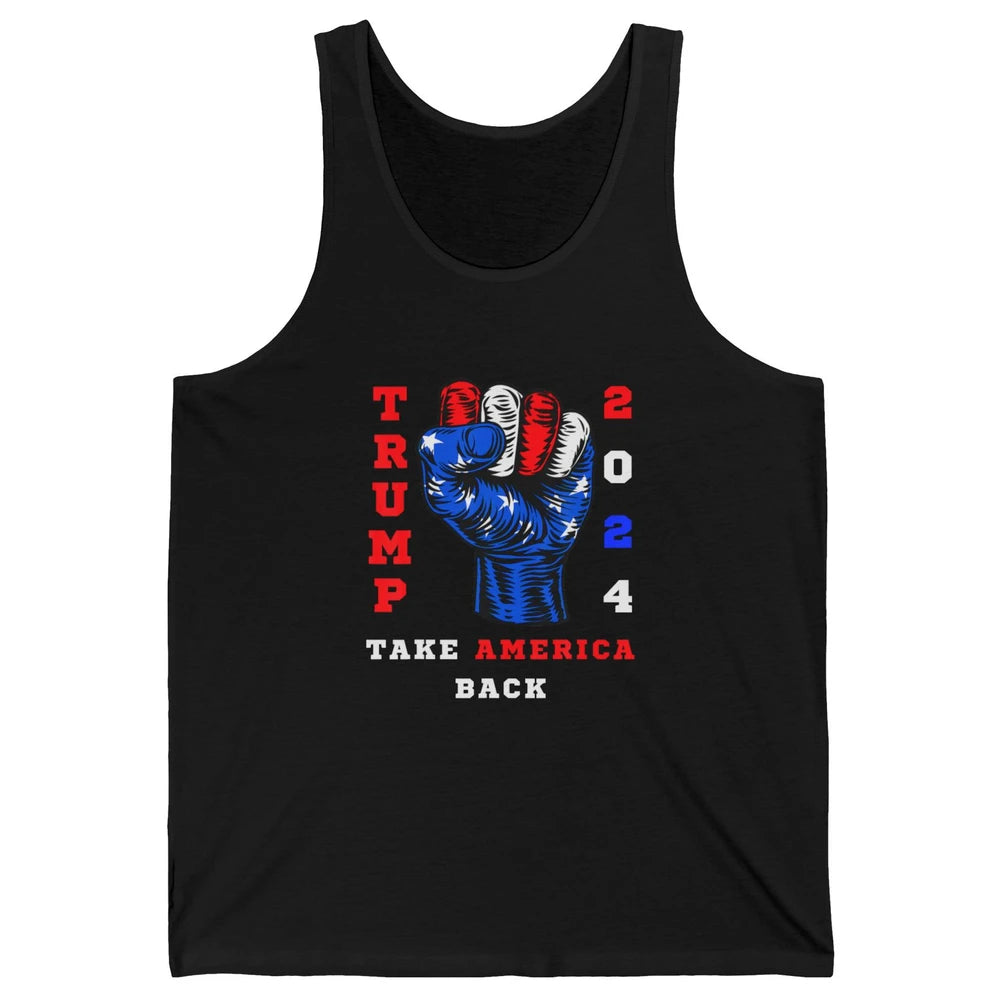 Take America Back 2024 Funny Vote Trump Republicans Vote Unisex Jersey Tank