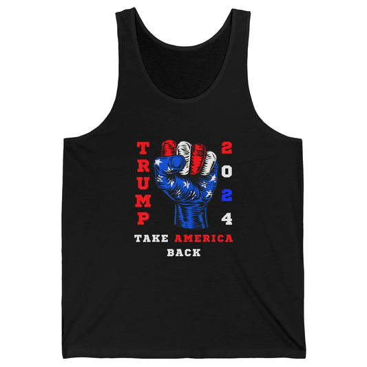 Take America Back 2024 Funny Vote Trump Republicans Vote Unisex Jersey Tank