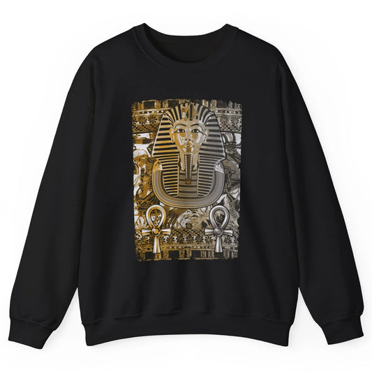 Ancient Egyptian Pyramid Golden King Tut Pharaoh Tutankhamun Unisex Crewneck Sweatshirt