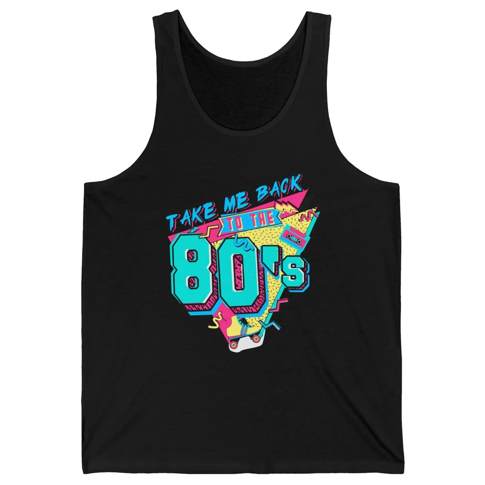 Take Me Back To The 80s Retro 1980s Cassette Made In The 80s Unisex Jersey Tank