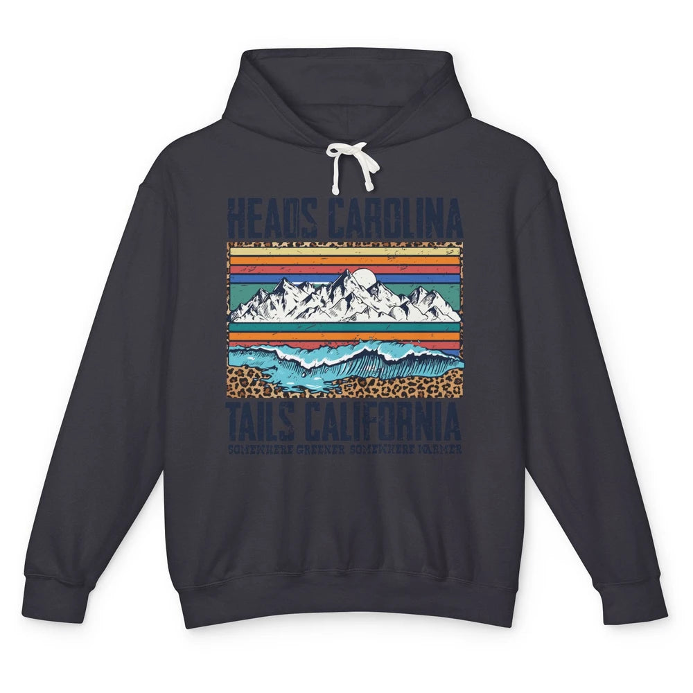 Vintage Heads Carolina Tail California Summer Beach Paradise Unisex Lightweight Hoodie