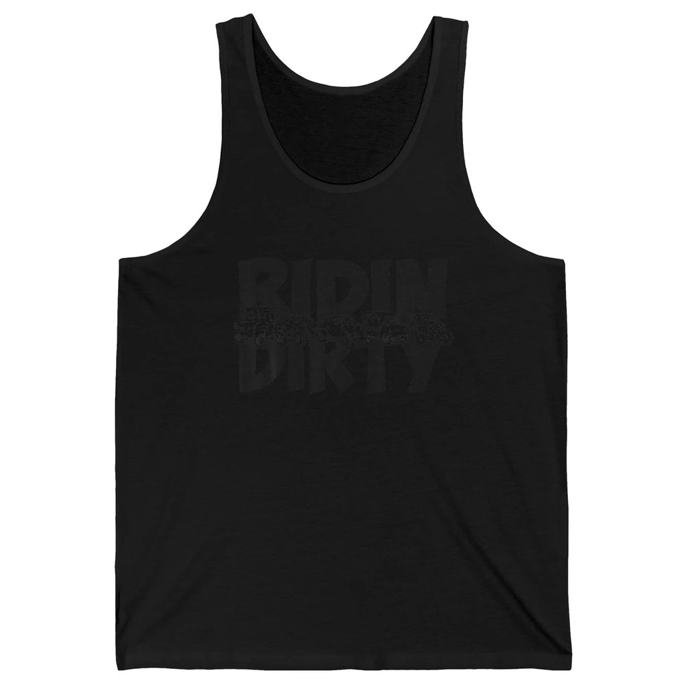 Retro UTV SXS Rider Riding Dirty ATV Offroad Riding SXS Life Unisex Jersey Tank