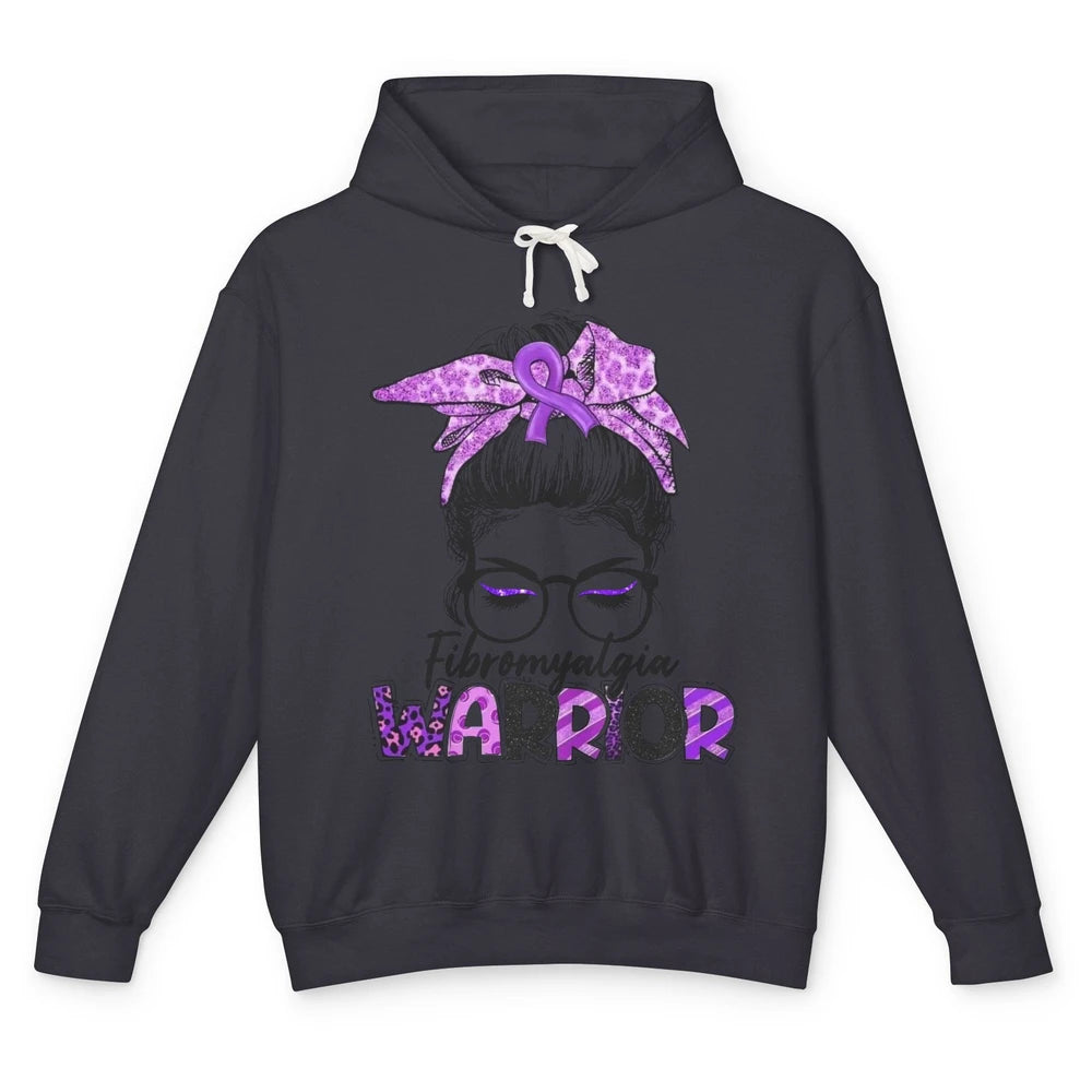 Fibromyalgia Warrior Strong Women Fibromyalgia Awareness Unisex Lightweight Hoodie