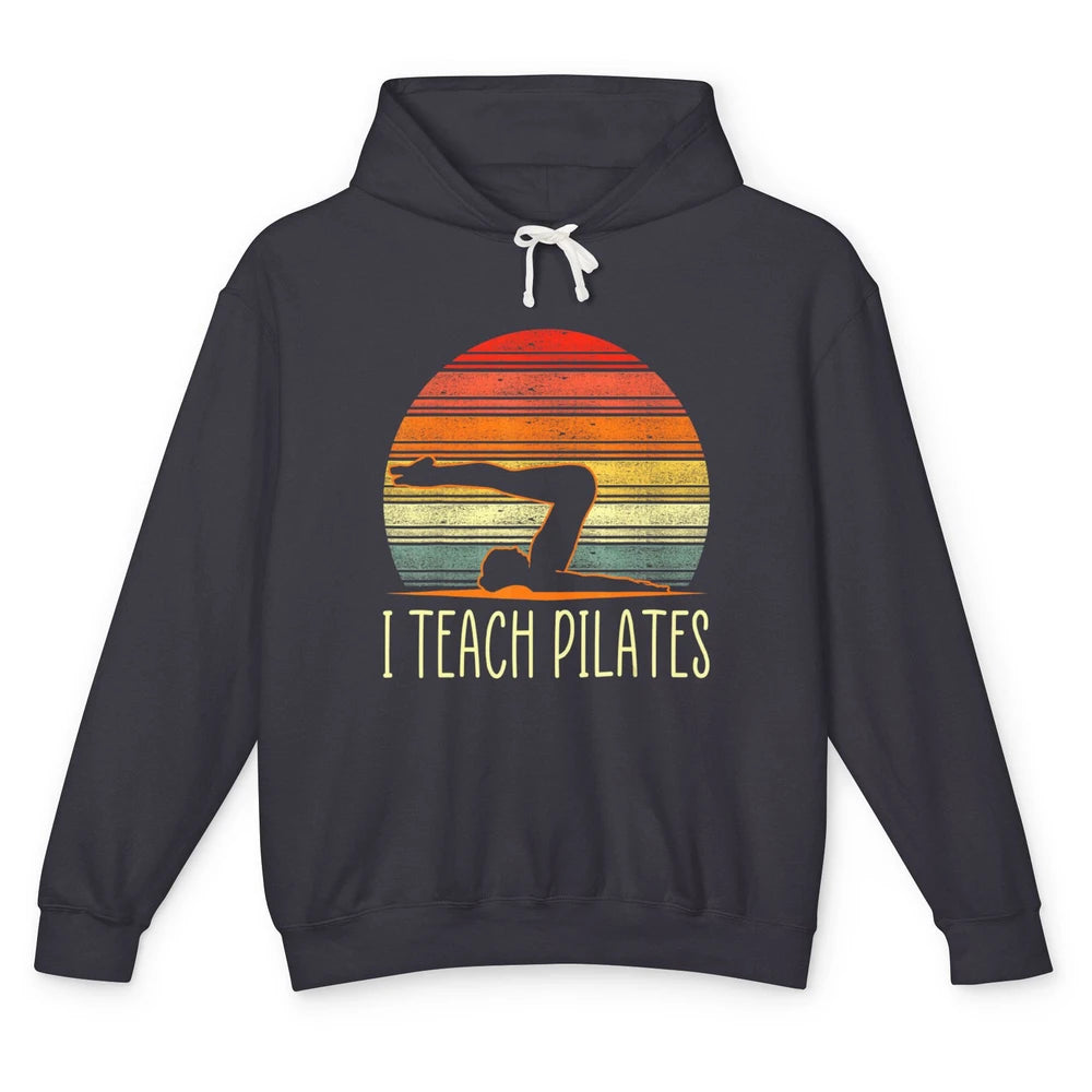 Retro Instructor Teacher Gym Teach Pilates Workout Fitness Unisex Lightweight Hoodie