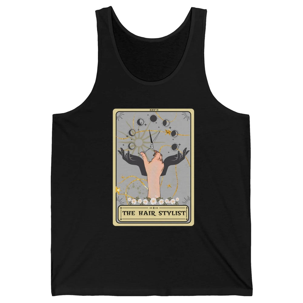 The Hairstylist Tarot Card Barber Beautician Cosmetology Unisex Jersey Tank