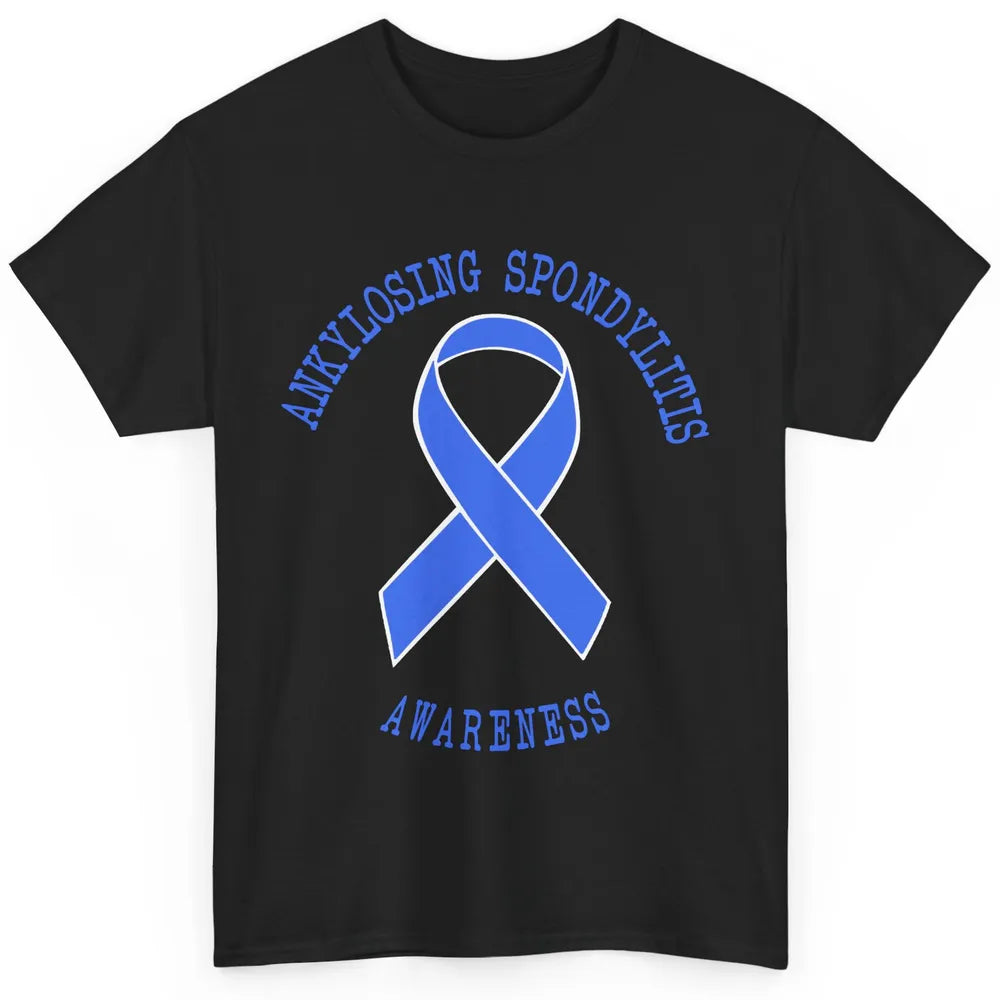 Ankylosing Spondylitis Awareness Support Blue Ribbon Gift Classic Unisex T-Shirt