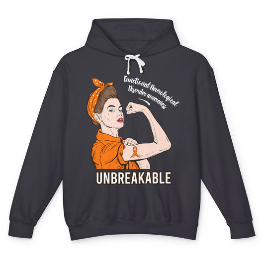 Functional Neurological Disorder Strong Woman Unbreakable Unisex Lightweight Hoodie