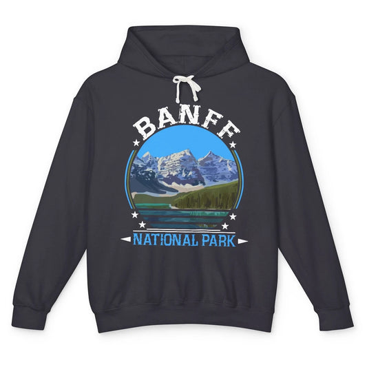 Banff National Park Canada Alberta's Rockies Nature Camping Unisex Lightweight Hoodie