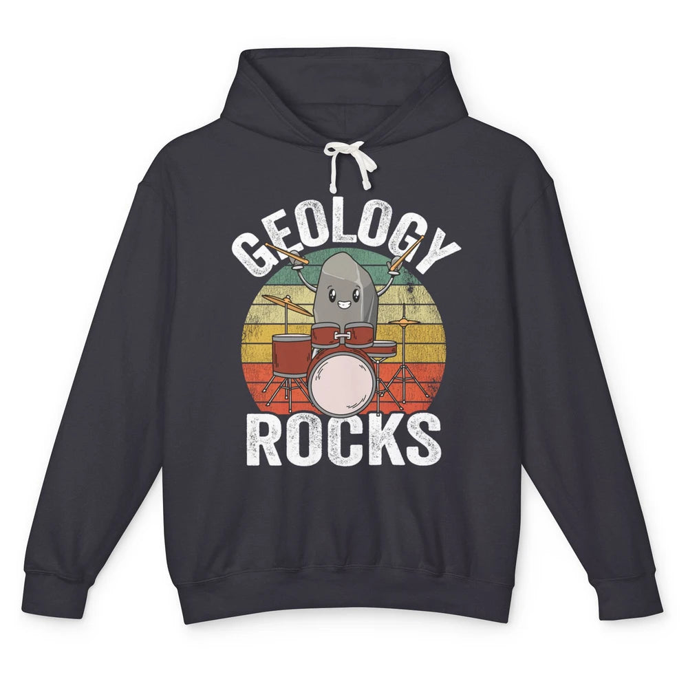 Funny Geology Rocks Mineral Rock Collector Science Geologist Unisex Lightweight Hoodie