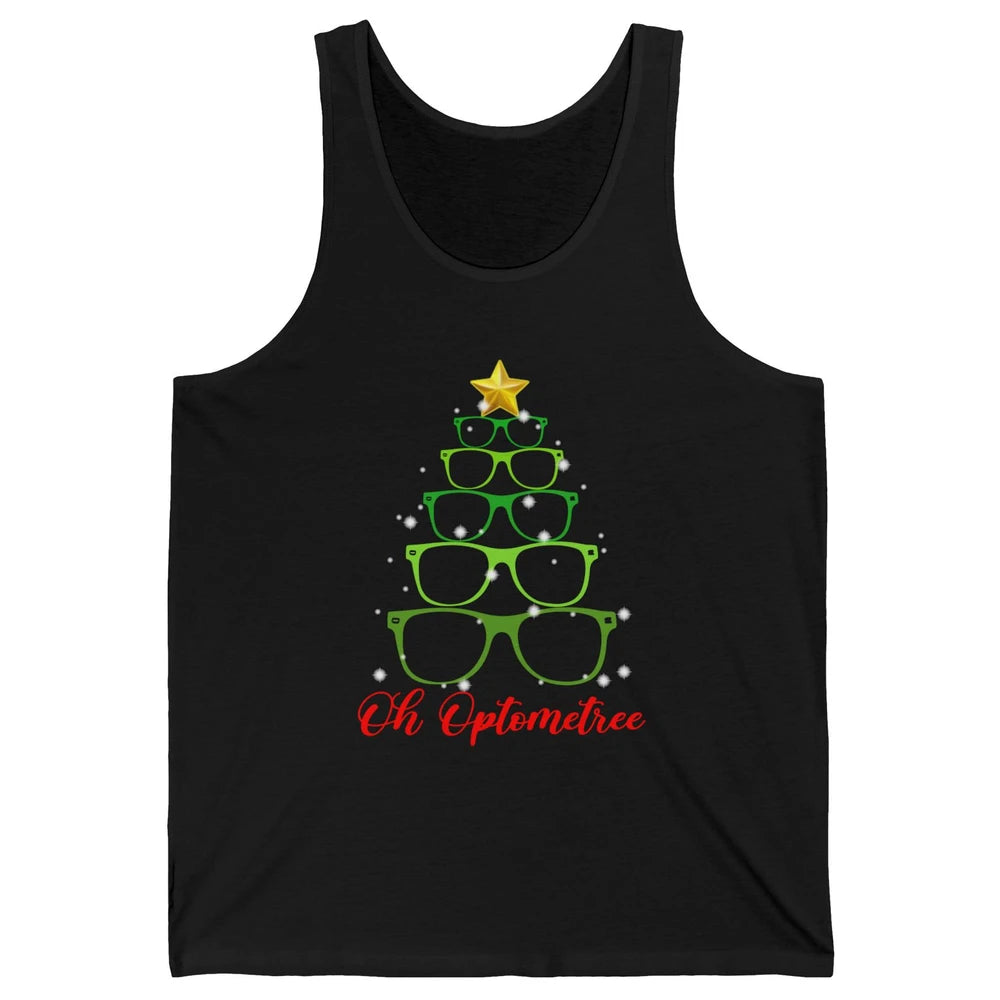 Glasses Christmas Tree Oh Optometree Optometry Optician Gift Unisex Jersey Tank