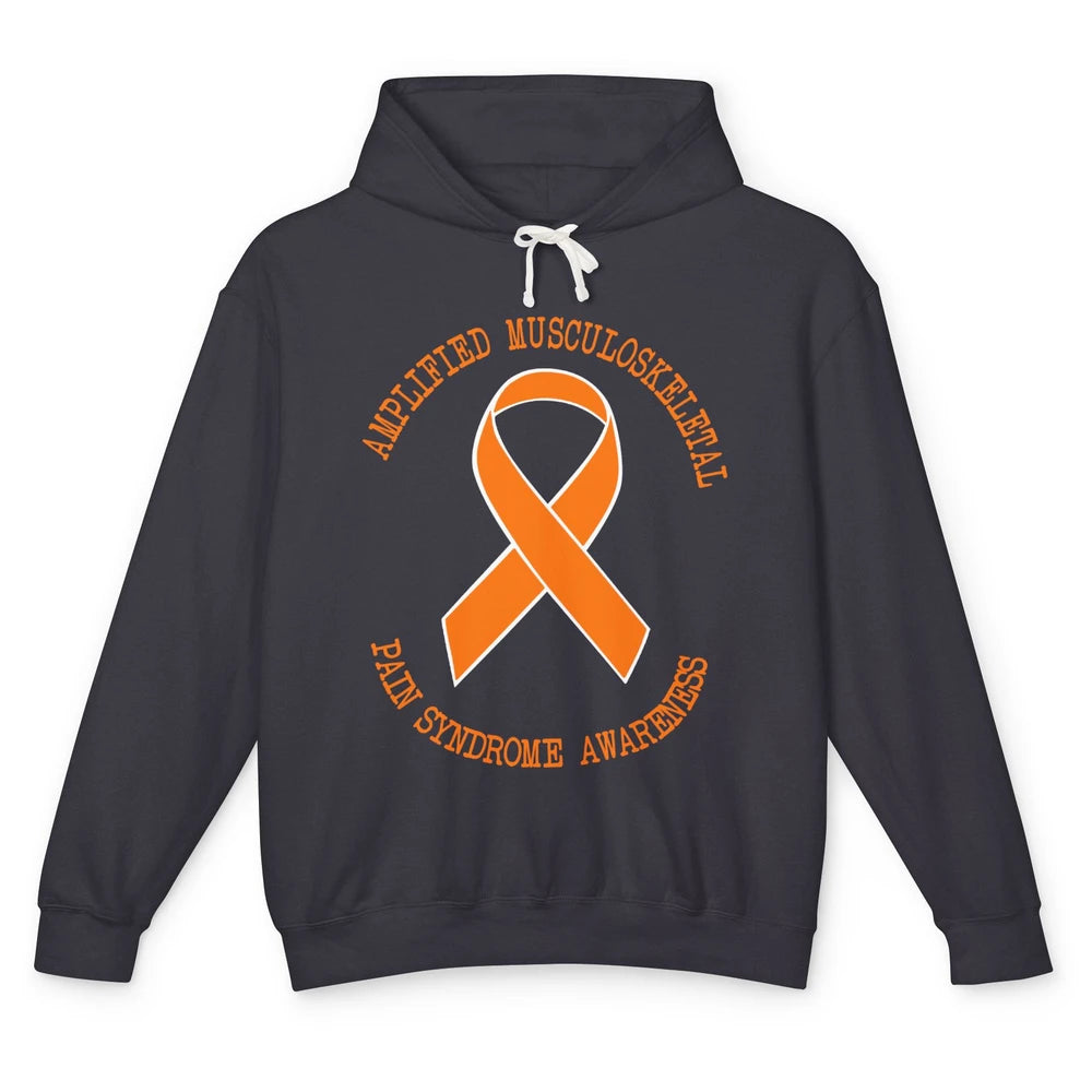 Amplified Musculoskeletal Pain Syndrome AMPS Orange Ribbon Unisex Lightweight Hoodie