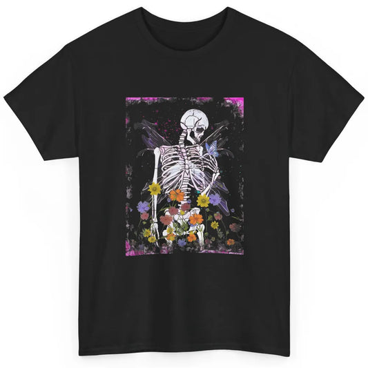 Floral Fairy Grunge Skeleton Fairycore Butterfly Aesthetic Classic Unisex T-Shirt