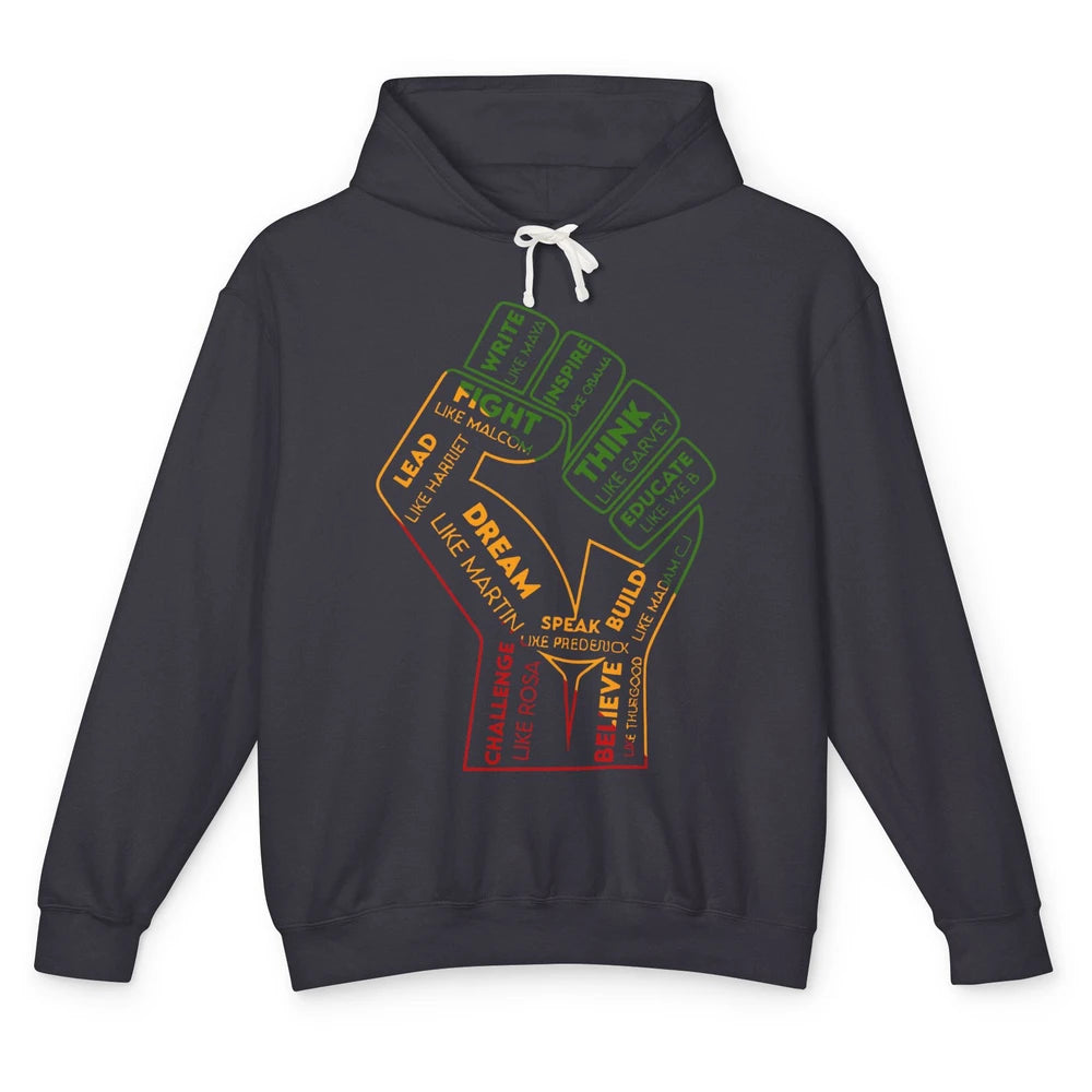 Be Like Famous Black People Black History Juneteenth 1865 Unisex Lightweight Hoodie