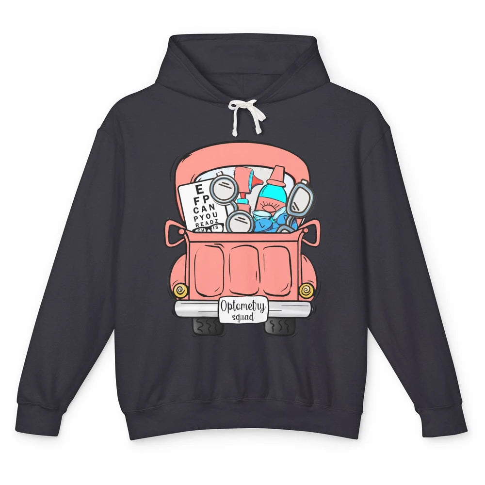 Funny Optometry Squad Optometrist Tools Car Ophthalmic Tech Unisex Lightweight Hoodie