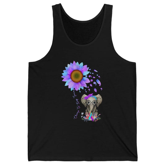 Sunflower Elephant Suicide Prevention Choose To Keep Going Unisex Jersey Tank