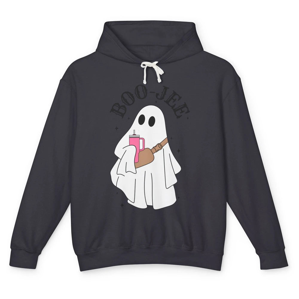 Funny Cute Ghost Boo-jee Fall Halloween Cute Boo Western Unisex Lightweight Hoodie