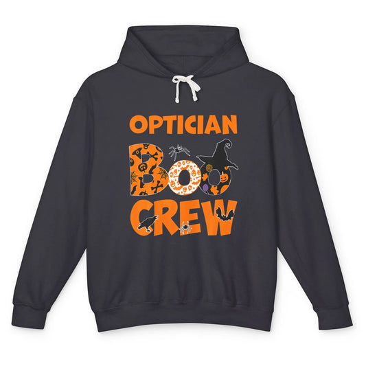 Funny Optician Boo Crew Eye Halloween Spooky Witch Optometry Unisex Lightweight Hoodie