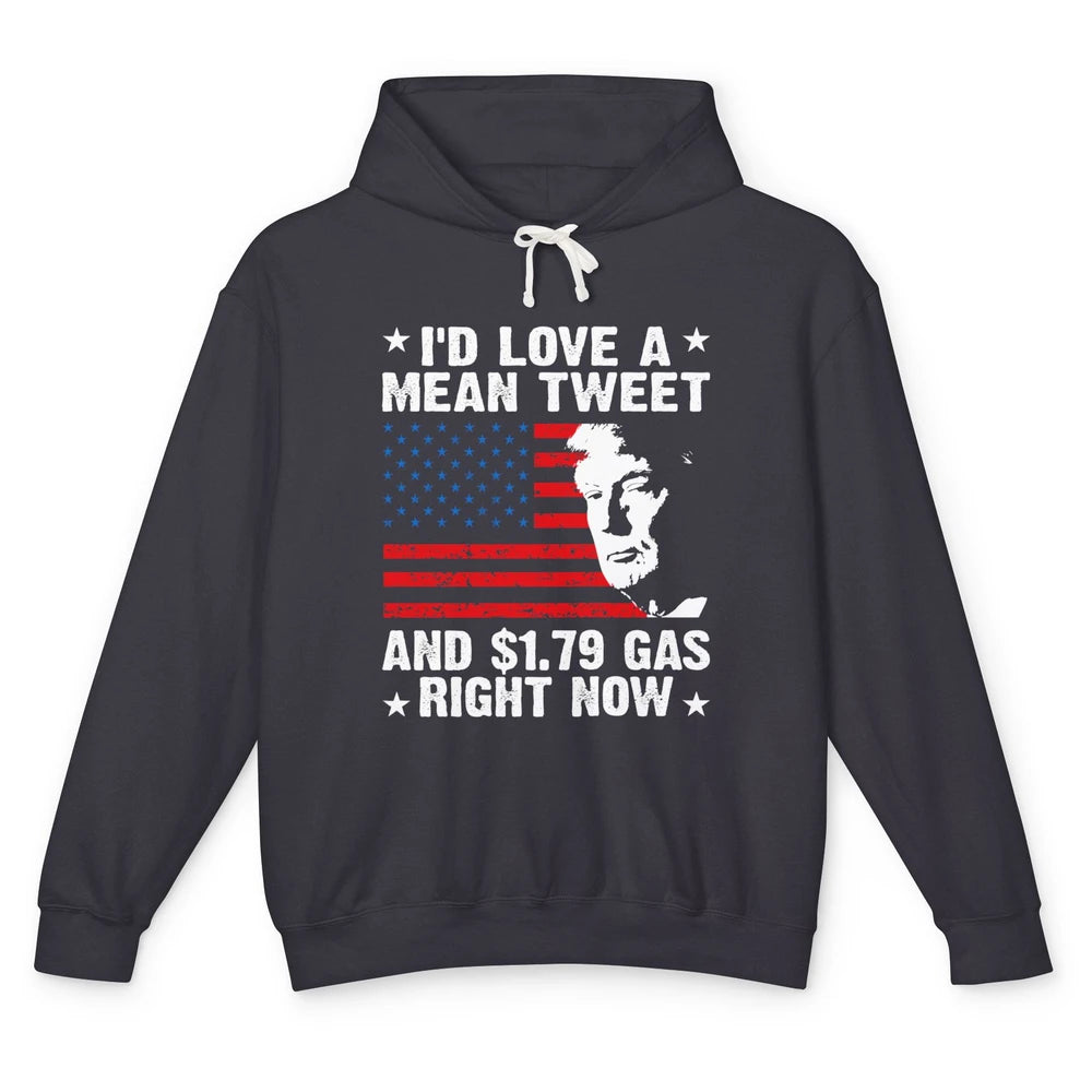 Funny Love Mean Tweets And Cheap Gas Vote Trump Pro Choice Unisex Lightweight Hoodie