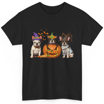 French Bulldog Witch Mummy Pumpkin Halloween Spooky Season Classic Unisex T-Shirt