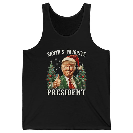 Funny Donald Trump Christmas Santa Favorite President Xmas Unisex Jersey Tank