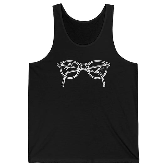 Vintage Eyeglasses Optician Optometrist Eye Doctor Gift Unisex Jersey Tank