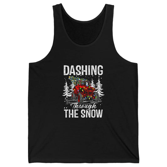 Side By Side Christmas UTV Riding Dirty SXS Rider Offroad Unisex Jersey Tank