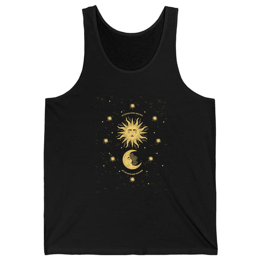 Celestial Mystical Sun Moon Gothic Boho Bohemian Astrology Unisex Jersey Tank