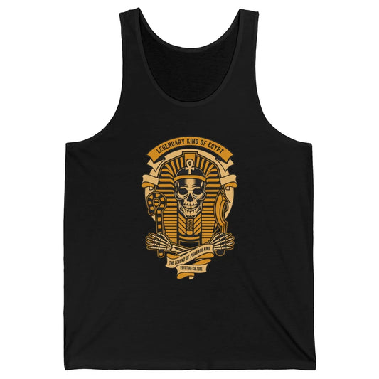 Ancient Egyptian Pyramid Golden King Tut Pharaoh Tutankhamun Unisex Jersey Tank