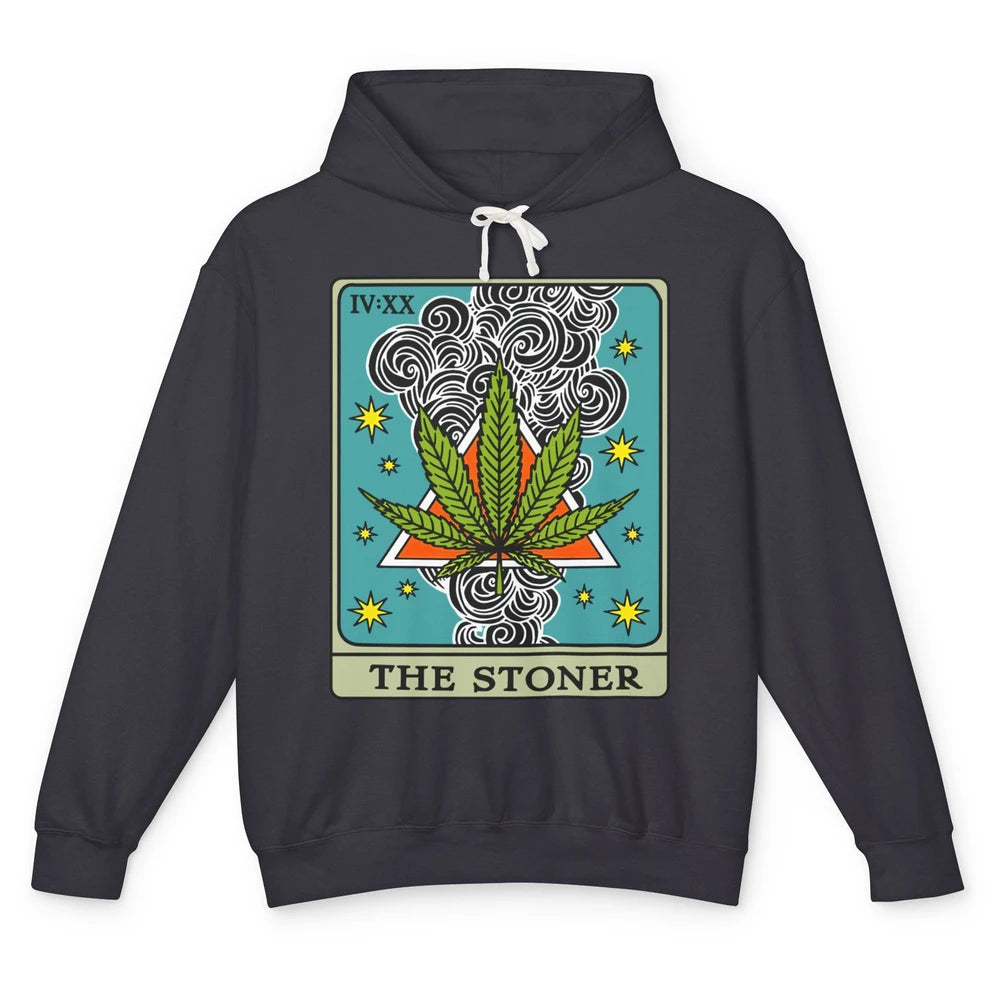 Vintage Weed The Stoner Tarot Card Weed Cannabis Marijuana Unisex Lightweight Hoodie