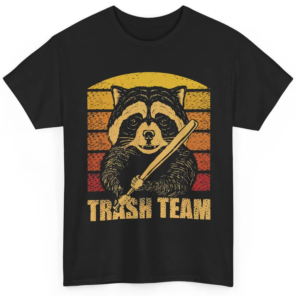 Vintage Raccoon Trash Team Trashed Panda Lovers Gift Classic Unisex T-Shirt