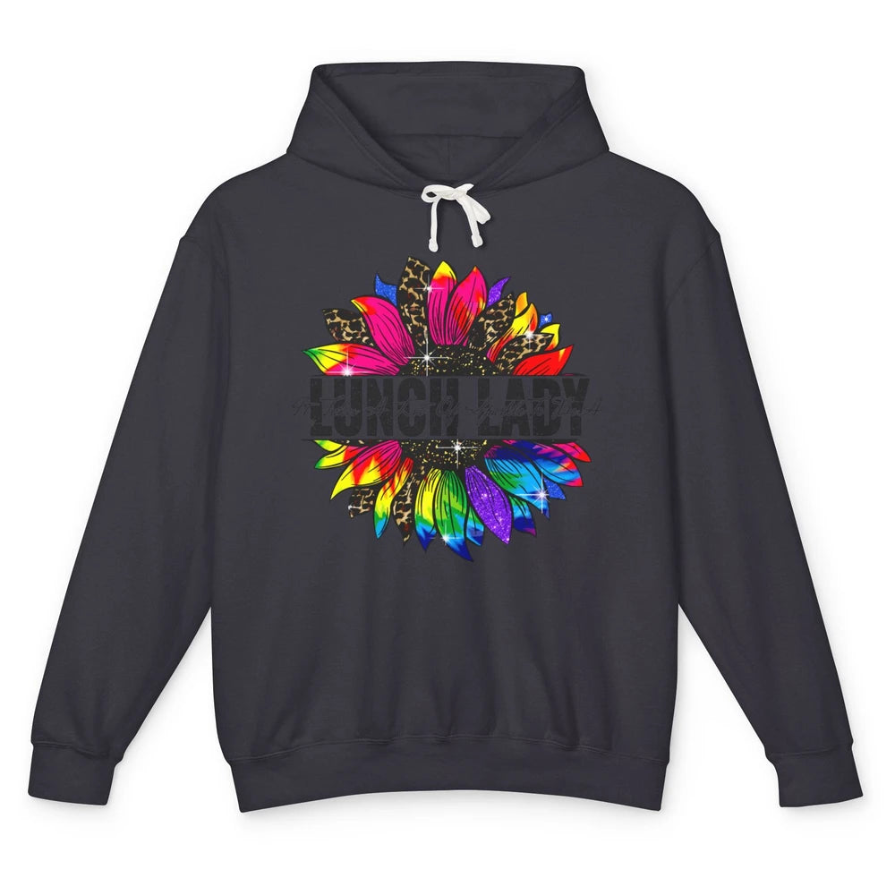 Sunflower It Takes Lots Of Sparkle To Be Lunch Lady Tie Dye Unisex Lightweight Hoodie