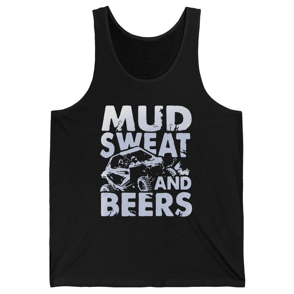 Retro UTV SXS Rider Mud Sweat And Beers ATV Offroad Riding Unisex Jersey Tank