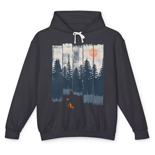 A Fox In The Wild Nature Sunset Wildlife In The Wilderness Unisex Lightweight Hoodie