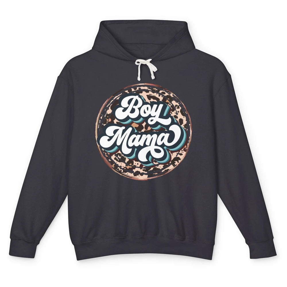 Retro Boy Mama Leopard Lightning Bolt Western Country Mama Unisex Lightweight Hoodie