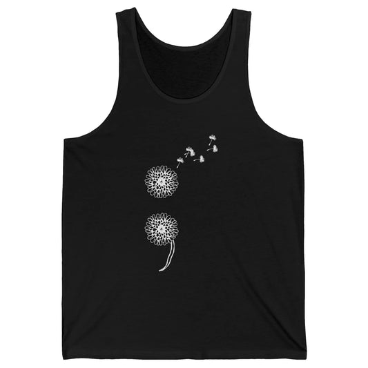 Semicolon Dandelion Vintage  Suicide Prevention Awareness Unisex Jersey Tank