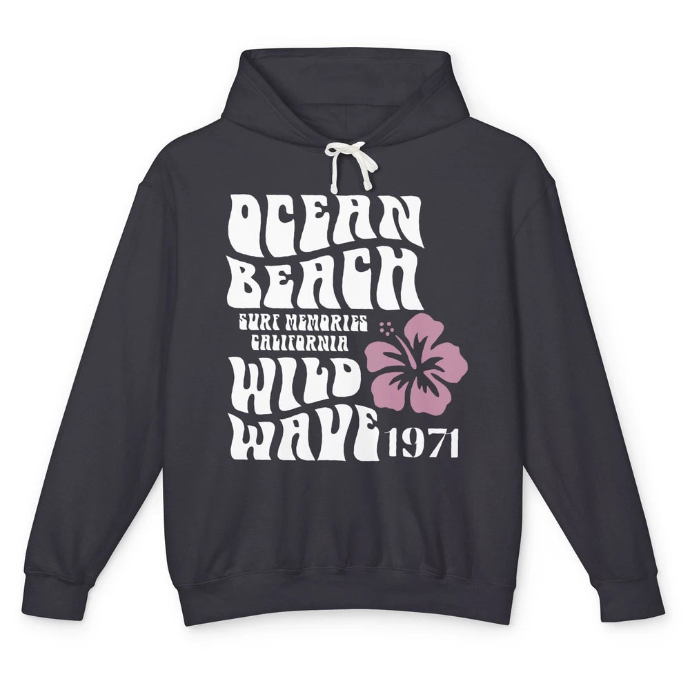 Surf Memories California Ocean Beach Wild Wave Summer Vacay Unisex Lightweight Hoodie