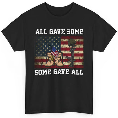 Retro US Veteran All Gave Some Some Gave All Memorial Day Classic Unisex T-Shirt