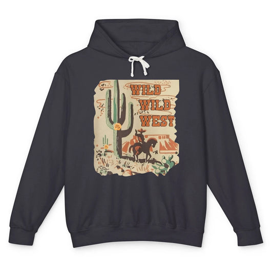 Wild West Cowboy Cactus Rodeo Western Retro Horse Vintage Unisex Lightweight Hoodie