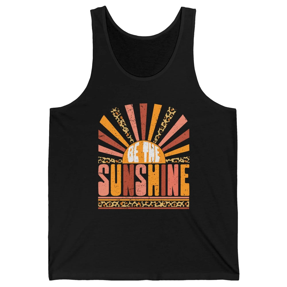 Be The Sunshine Retro Leopard Sun Vintage Summer Vacation Unisex Jersey Tank