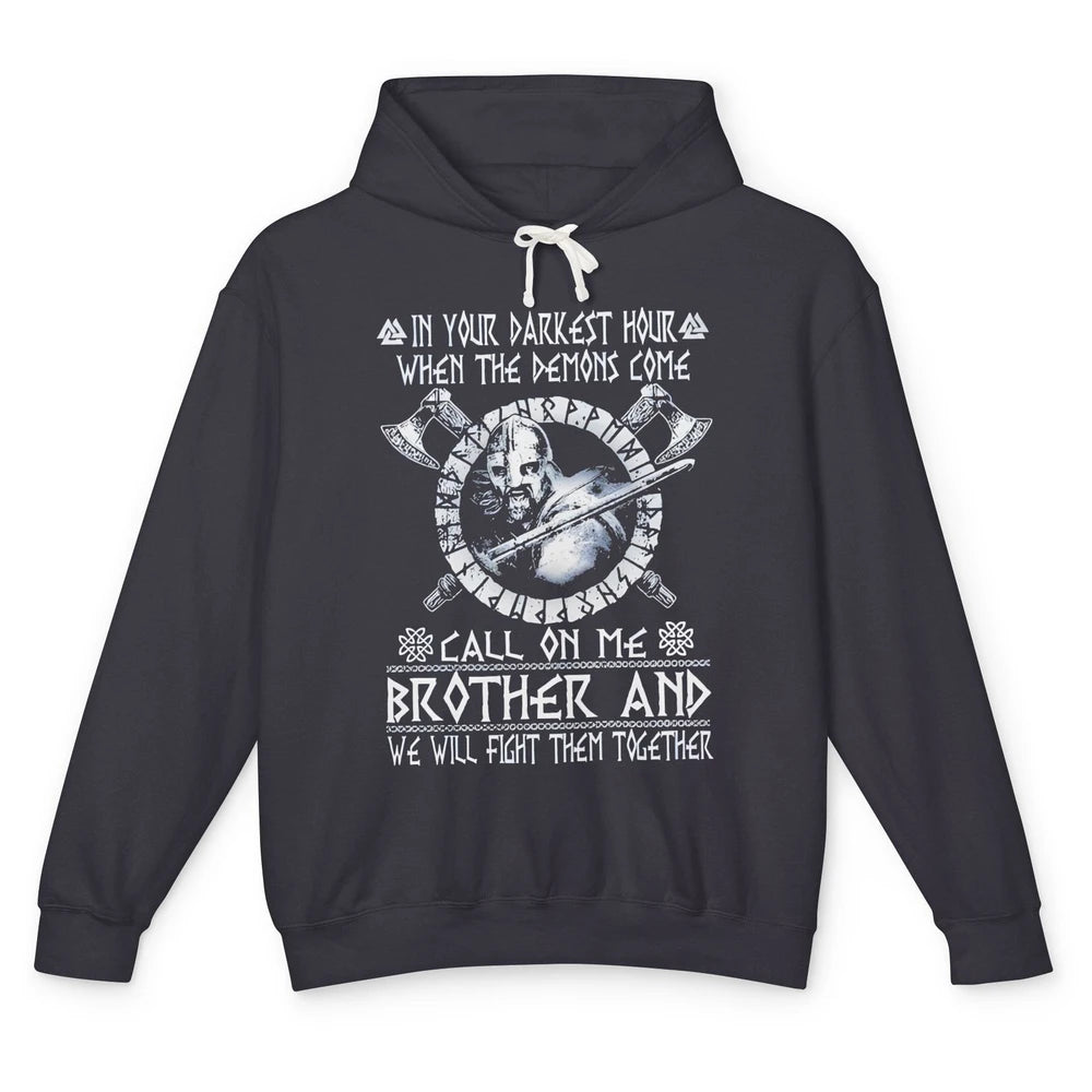 Knight Templar In Darkest Hour Demon Come Call On Me Brother Unisex Lightweight Hoodie