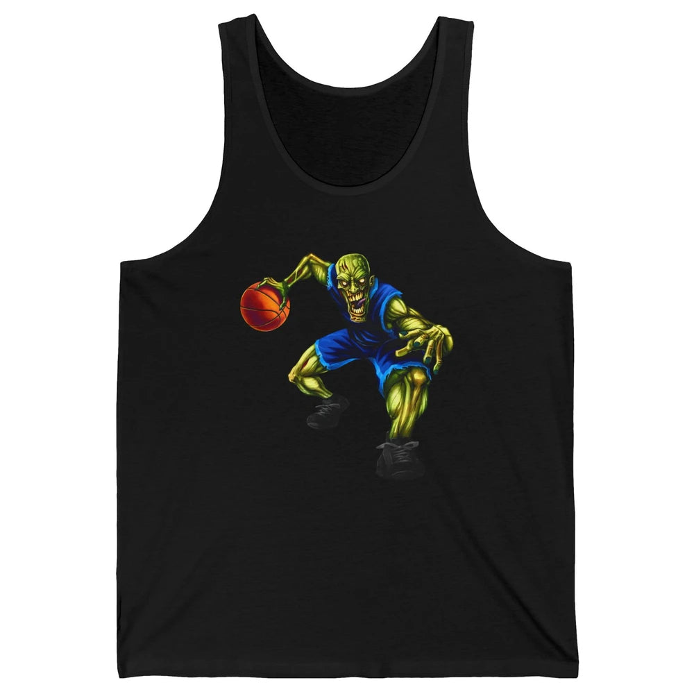 Zombie Basketball Halloween Basketball Players Scary Costume Unisex Jersey Tank